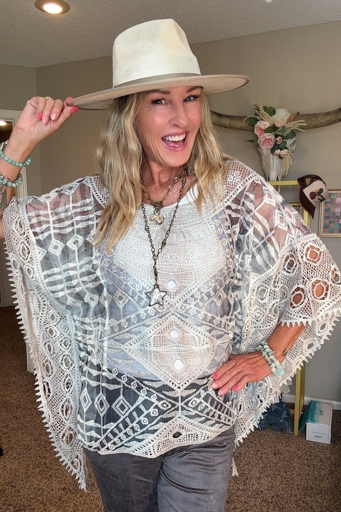 Enchanted Evening Denim Poncho