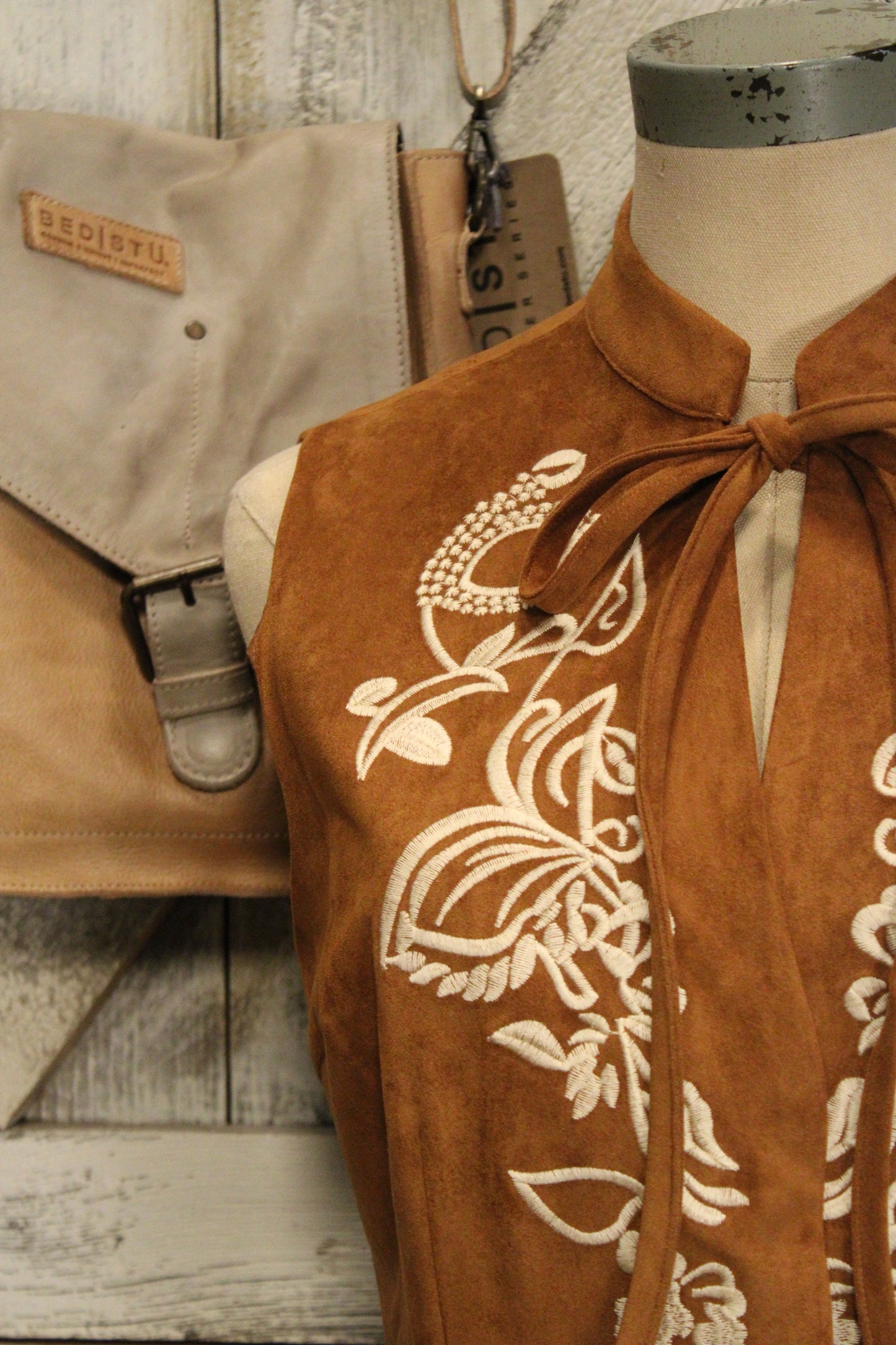 Fringe And Flora Suede Dress