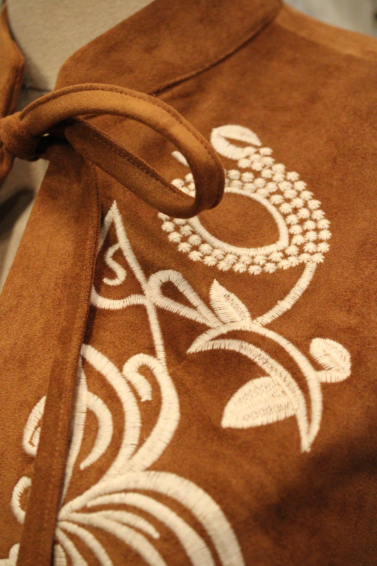 Fringe And Flora Suede Dress