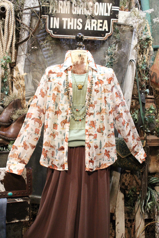 Stagecoach Junction Blouse