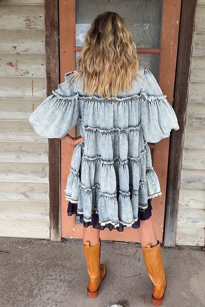 Washed And Wander Short Dress