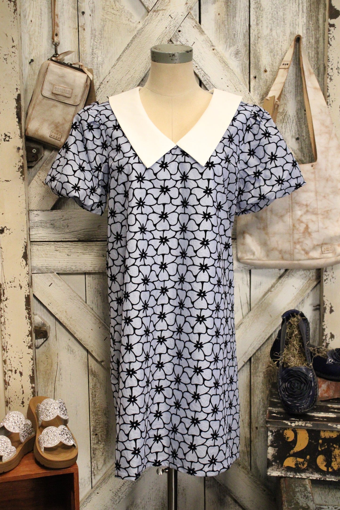 Shimmer And Stem Sky Blue Shimmer Dress