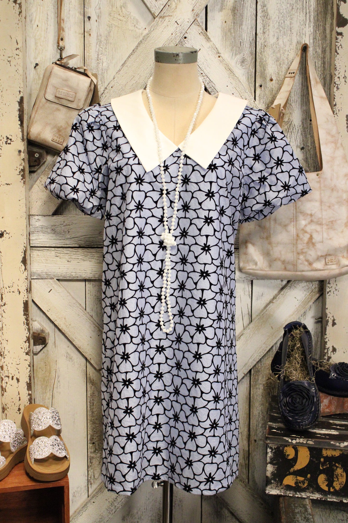 Shimmer And Stem Sky Blue Shimmer Dress