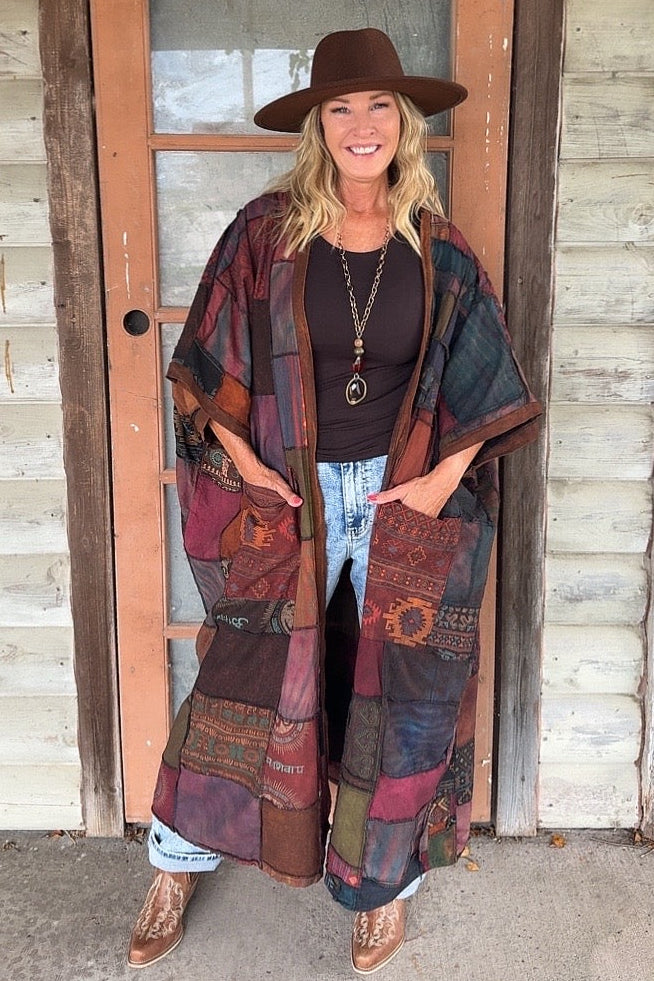 Shadowed Garden Patchwork Duster