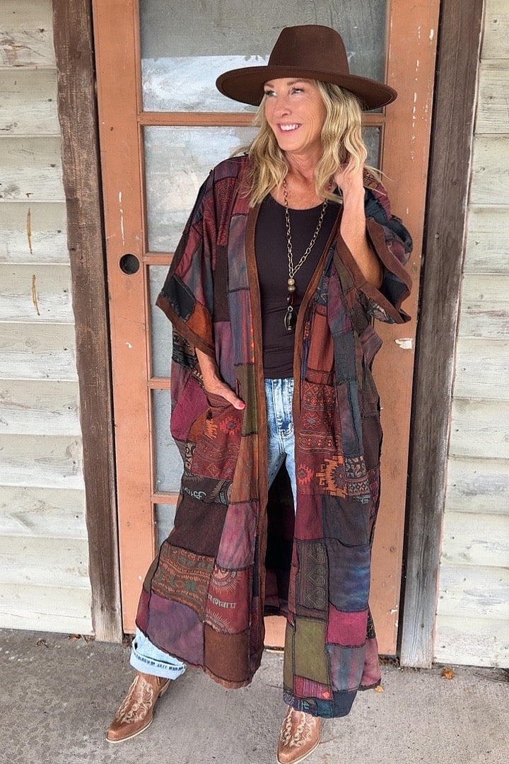 Shadowed Garden Patchwork Duster