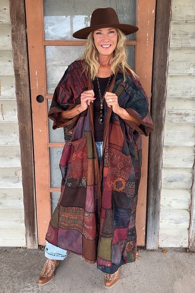 Shadowed Garden Patchwork Duster