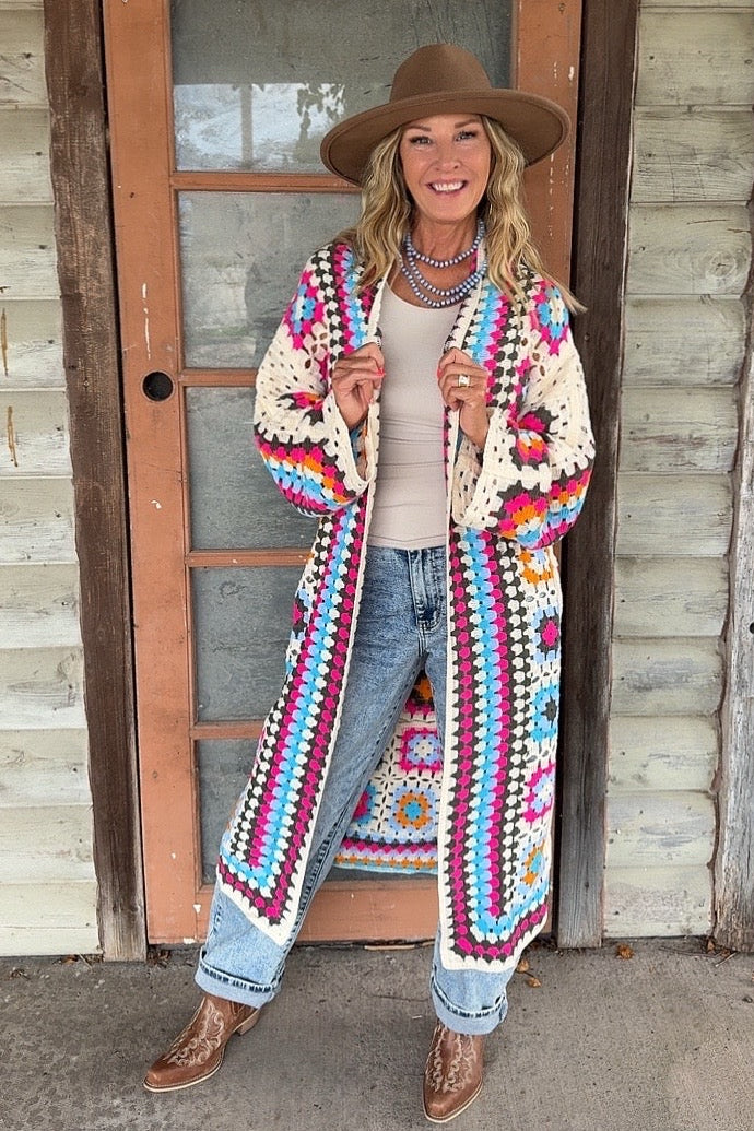 Festival Dreamer Cotton Crochet Duster