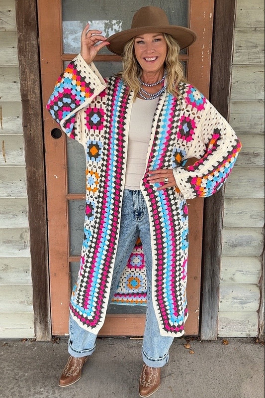 Festival Dreamer Cotton Crochet Duster