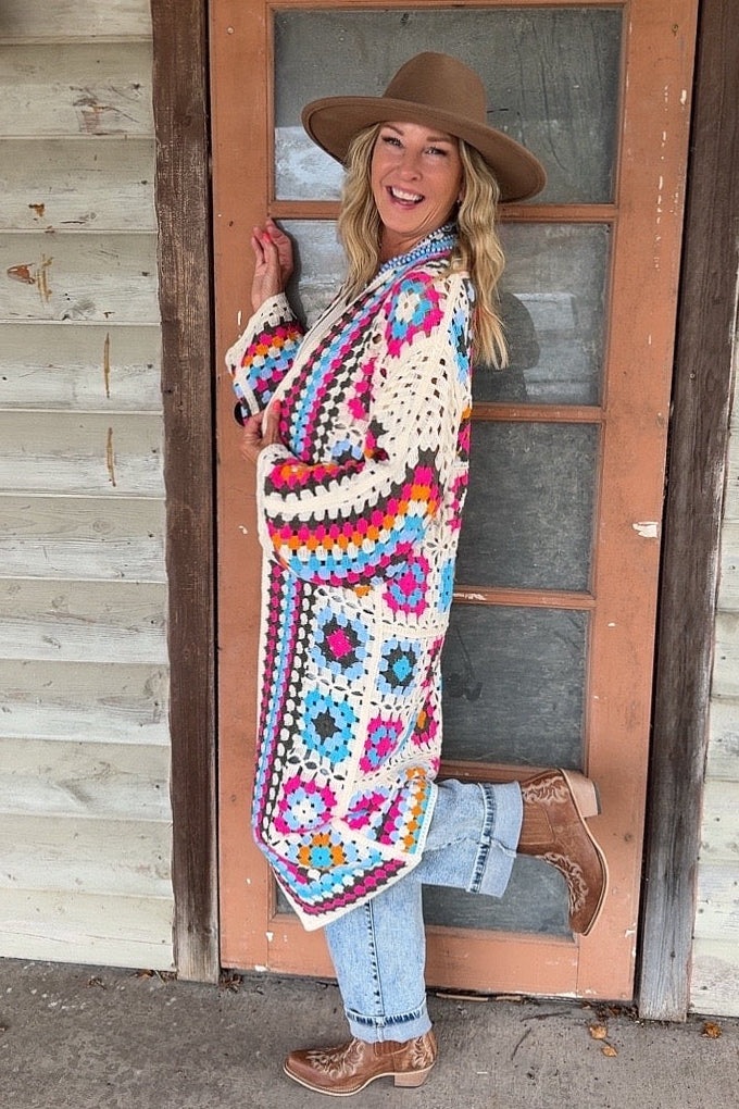 Festival Dreamer Cotton Crochet Duster