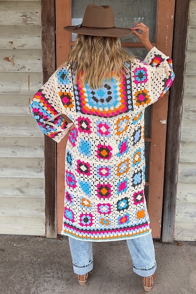 Festival Dreamer Cotton Crochet Duster