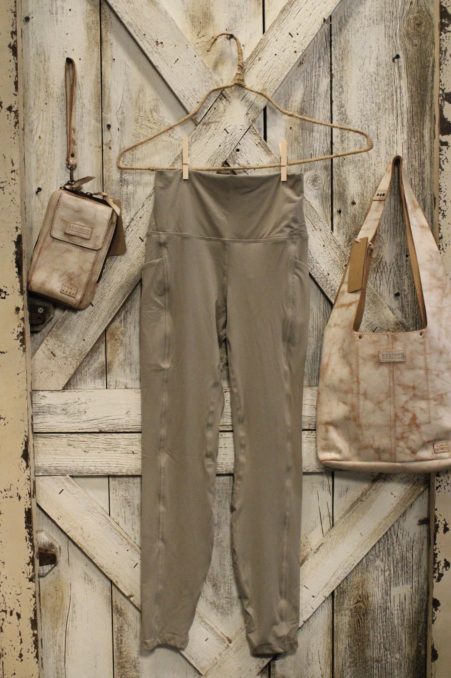 Stone Taupe Momentum Yoga Pants