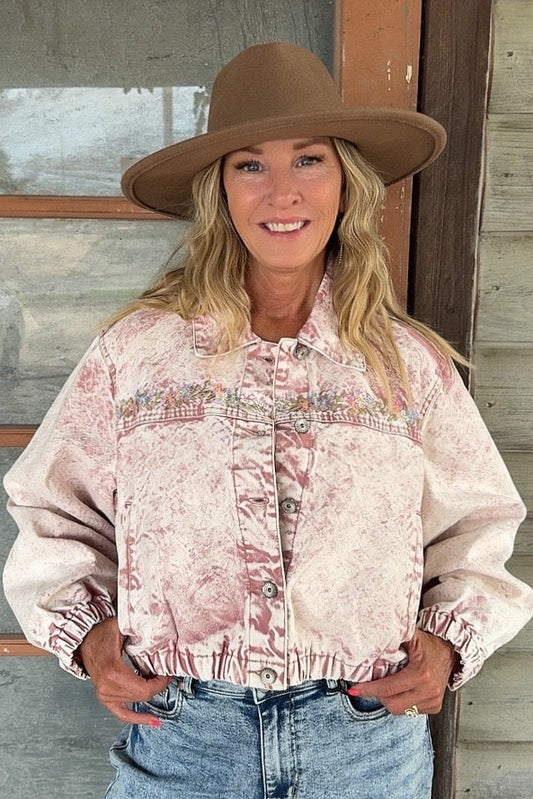 Blush Canyon Crop Jacket