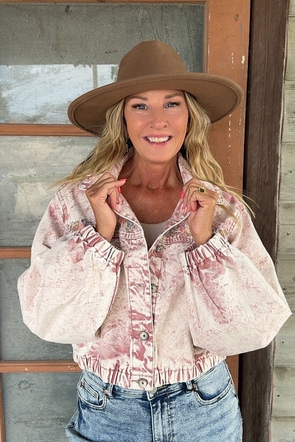 Blush Canyon Crop Jacket
