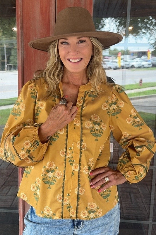Marigold Meadow Blouse