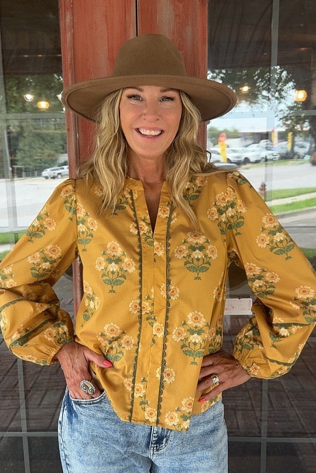 Marigold Meadow Blouse
