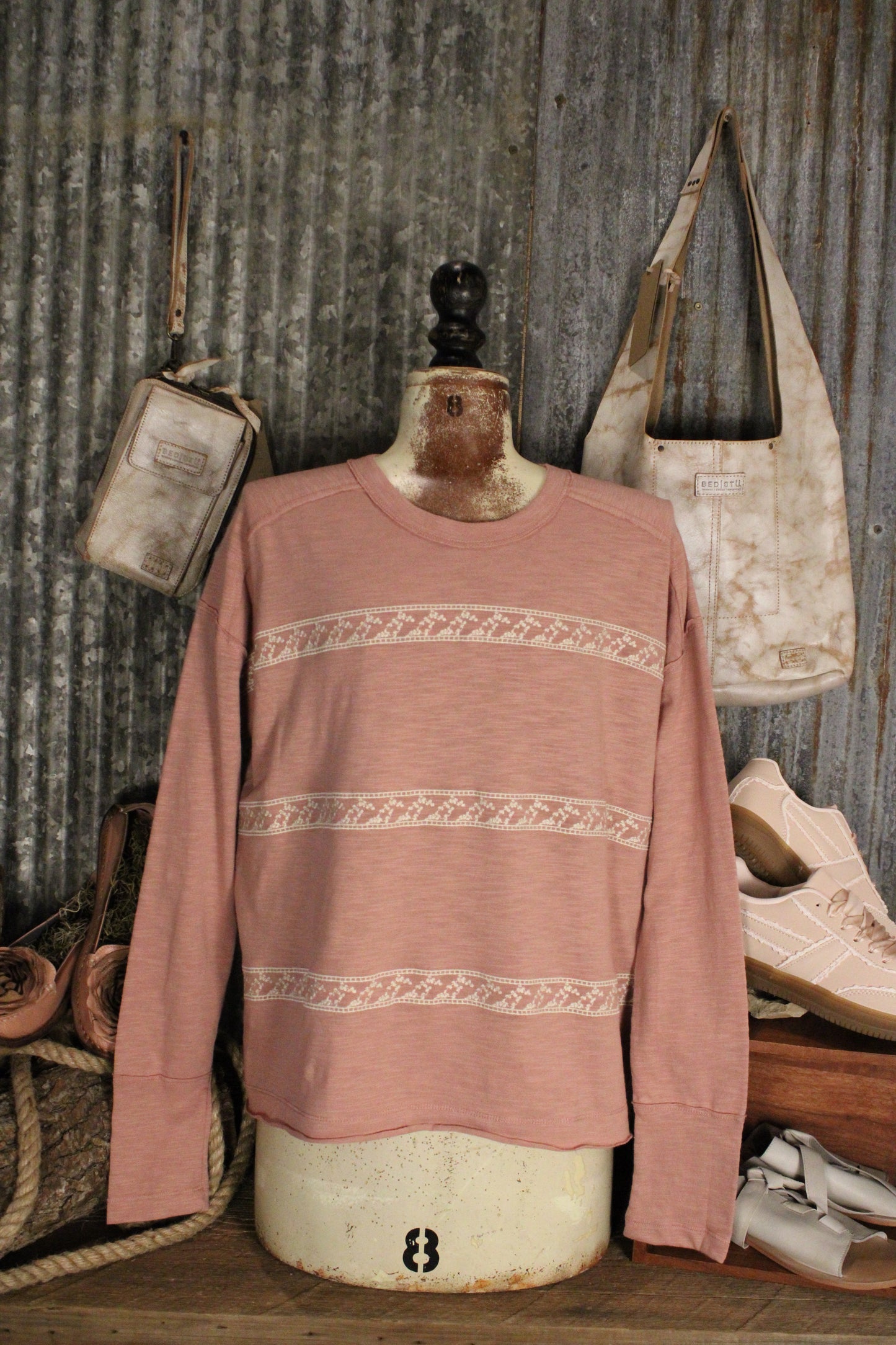 Petal Path Dusty Rose Top