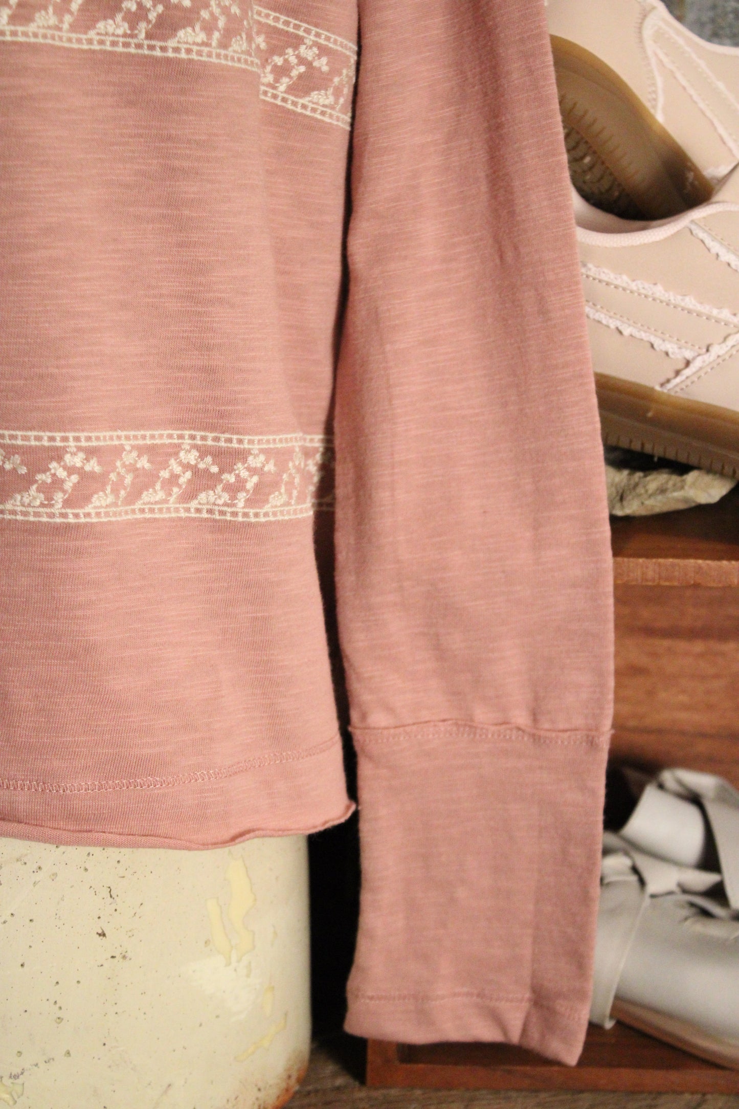 Petal Path Dusty Rose Top