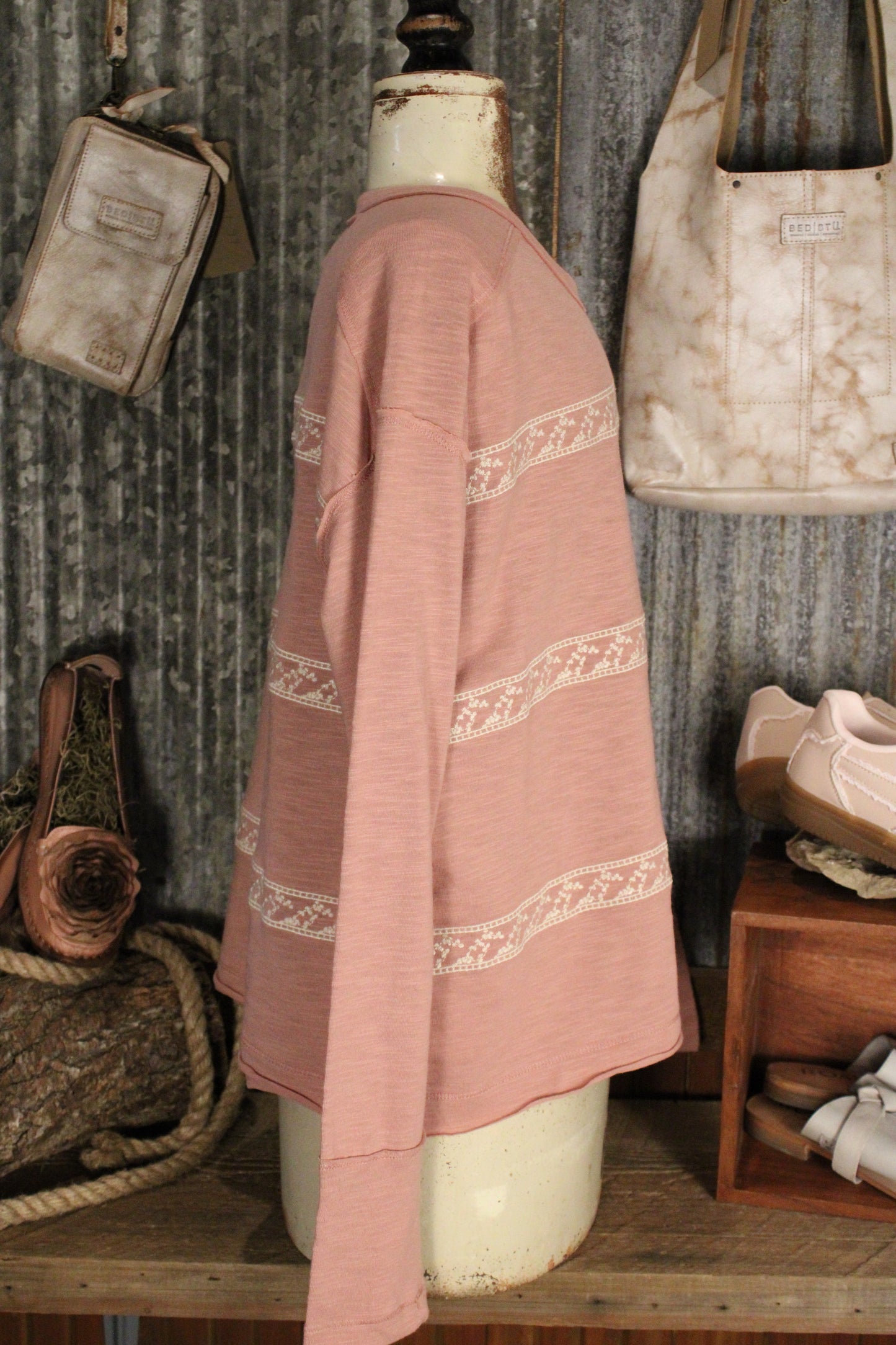 Petal Path Dusty Rose Top