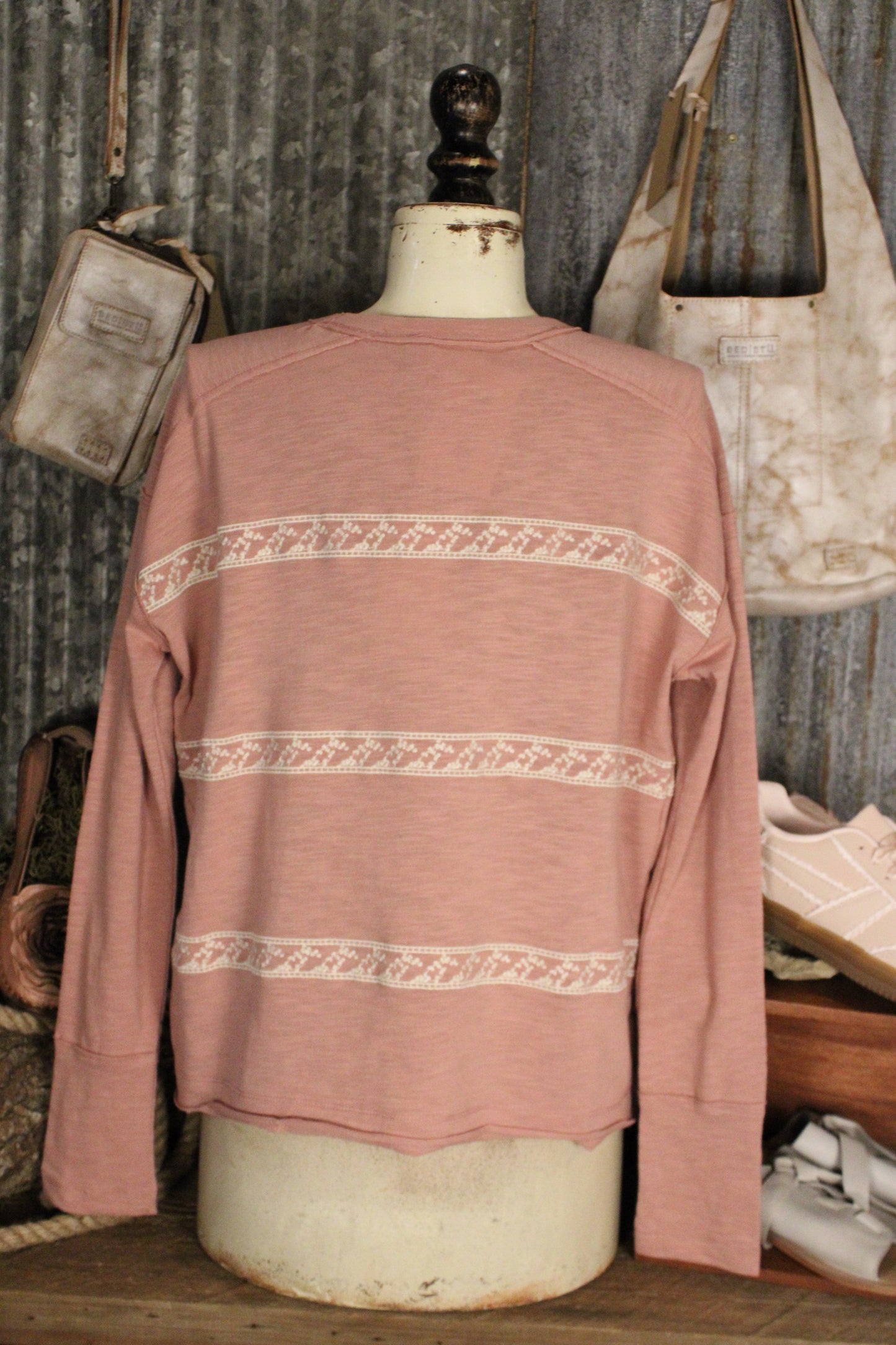 Petal Path Dusty Rose Top