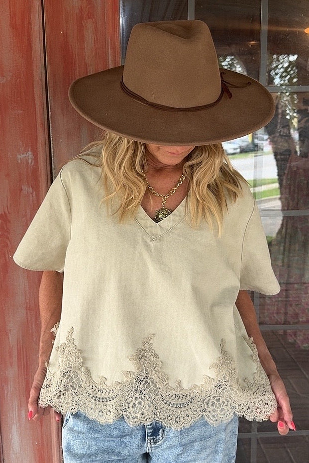 Heritage Lace Cotton Top