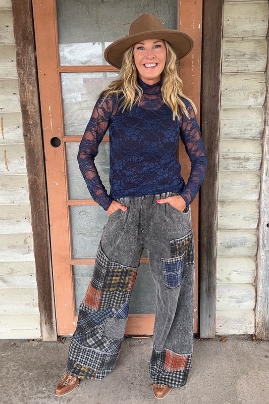 Ash And Plaid Pants