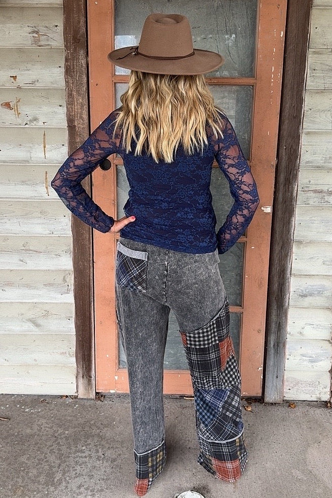Ash And Plaid Pants