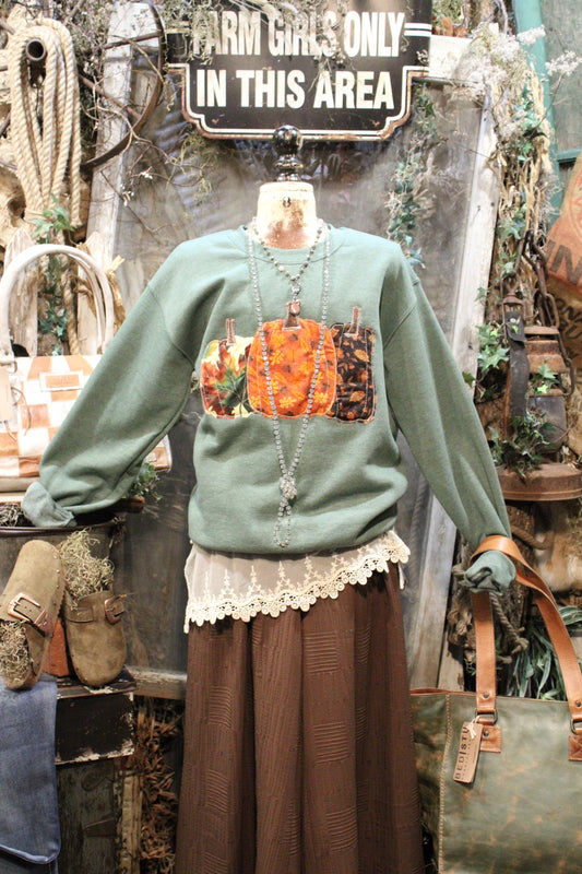 FGO Pick Of The Patch Handmade Applique Sweatshirt