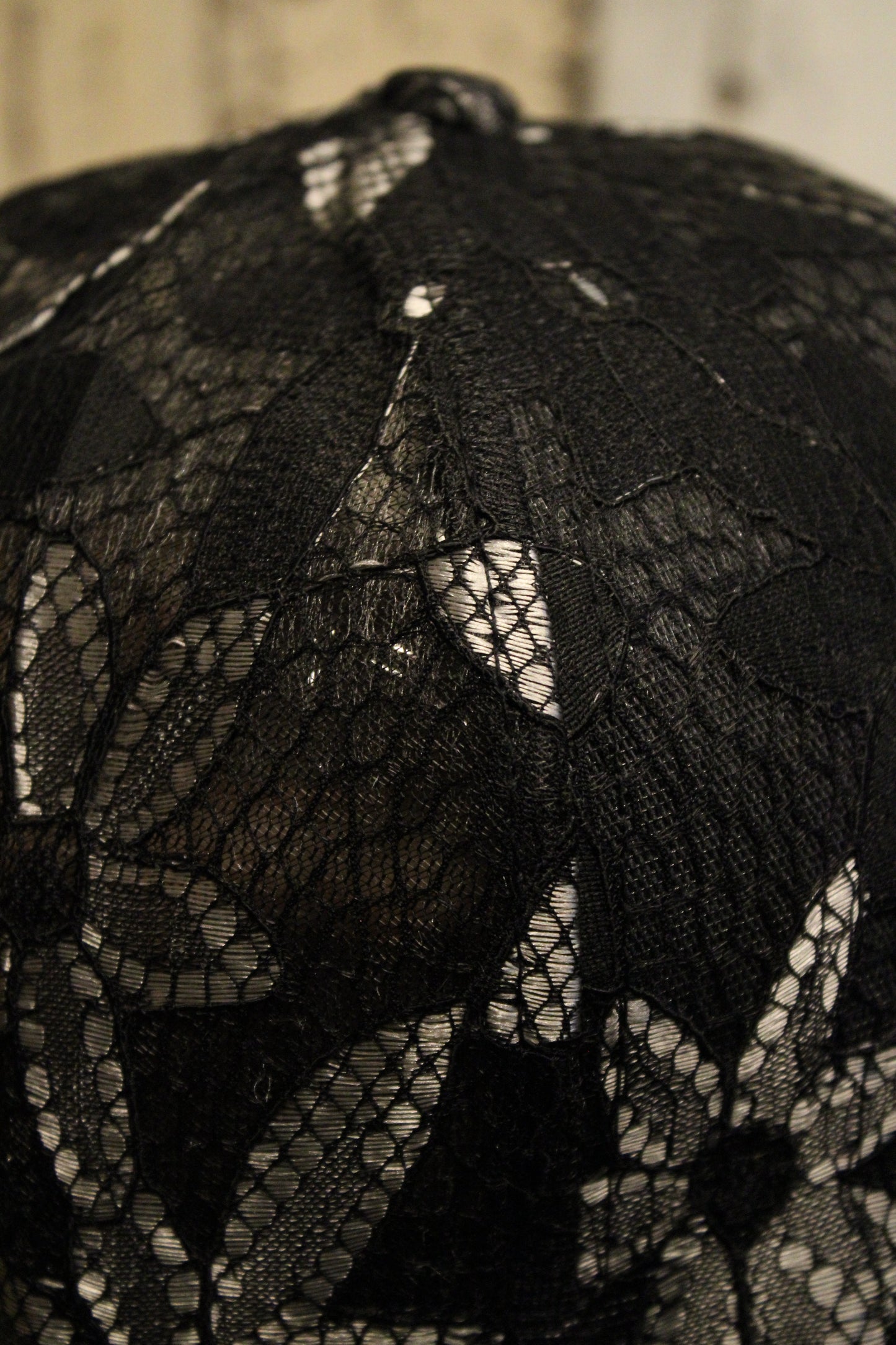 Lace Lux Black Butterfly Cap