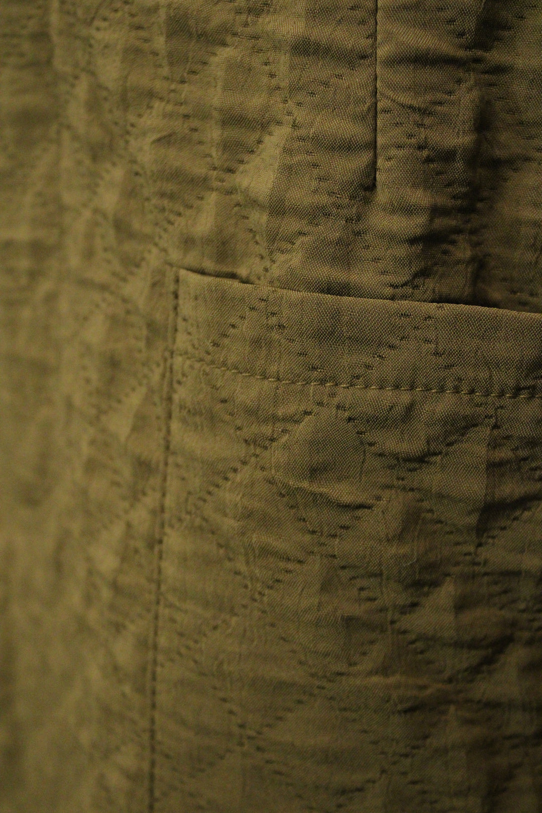 Fieldstone Quilted Olive Skirt