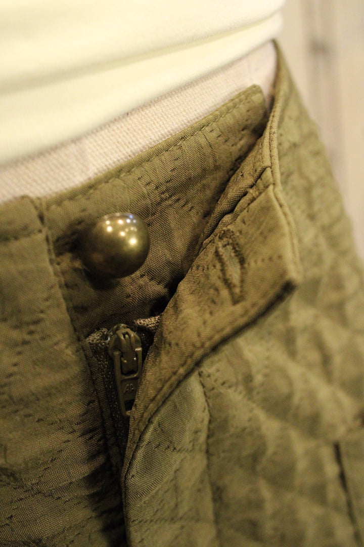 Fieldstone Quilted Olive Skirt