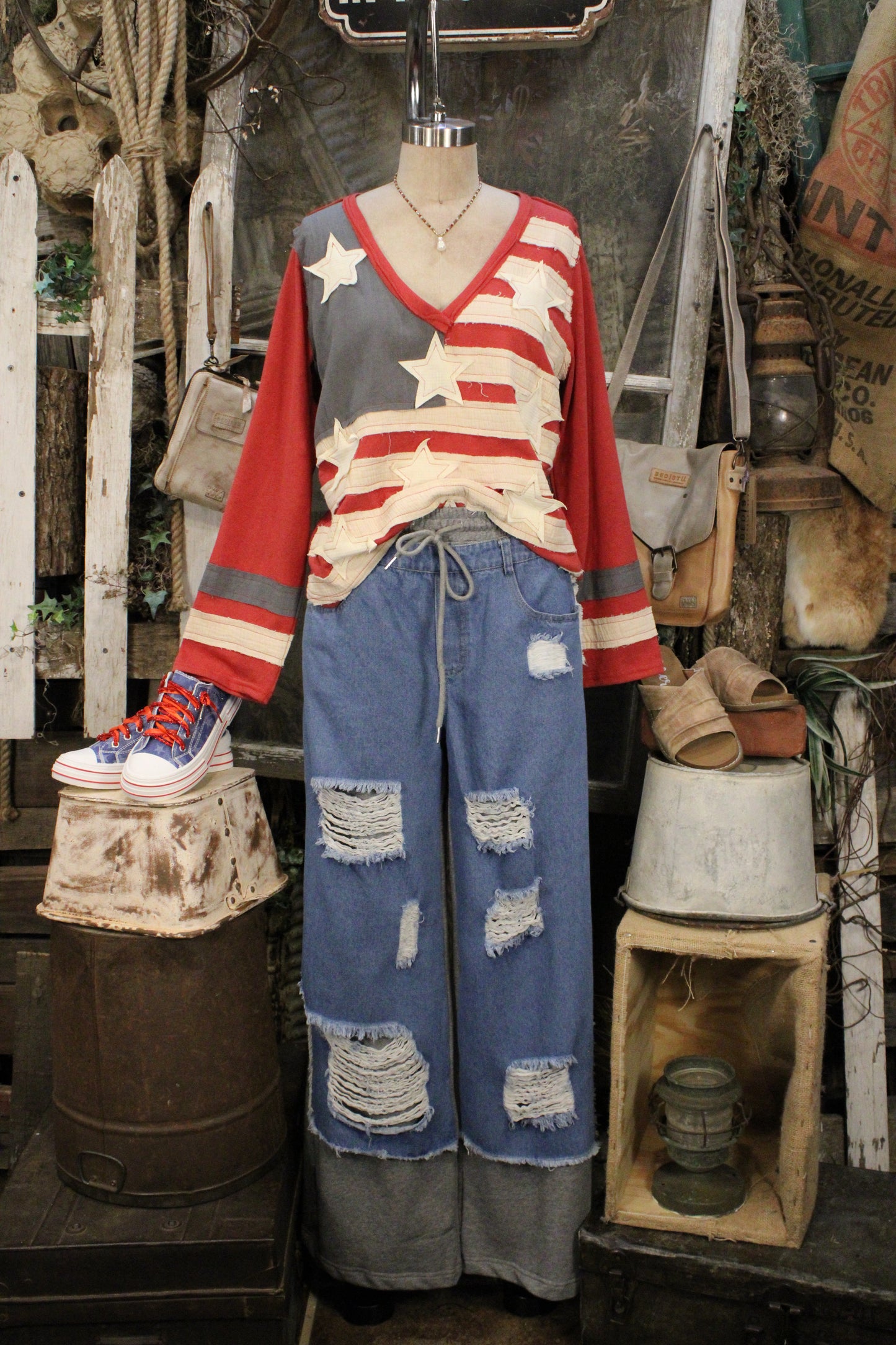 Ripped And Relaxed Jogger Jeans