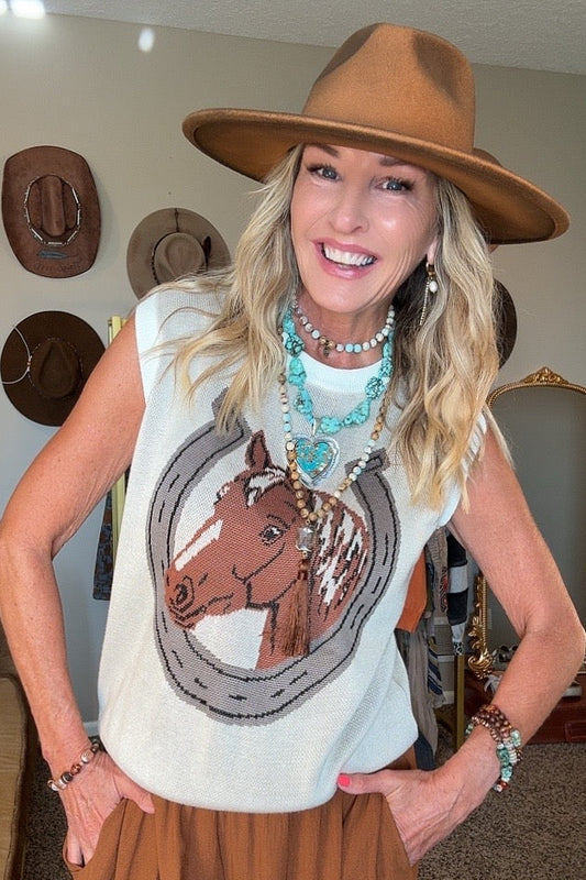 Paddock Posh Sweater Vest