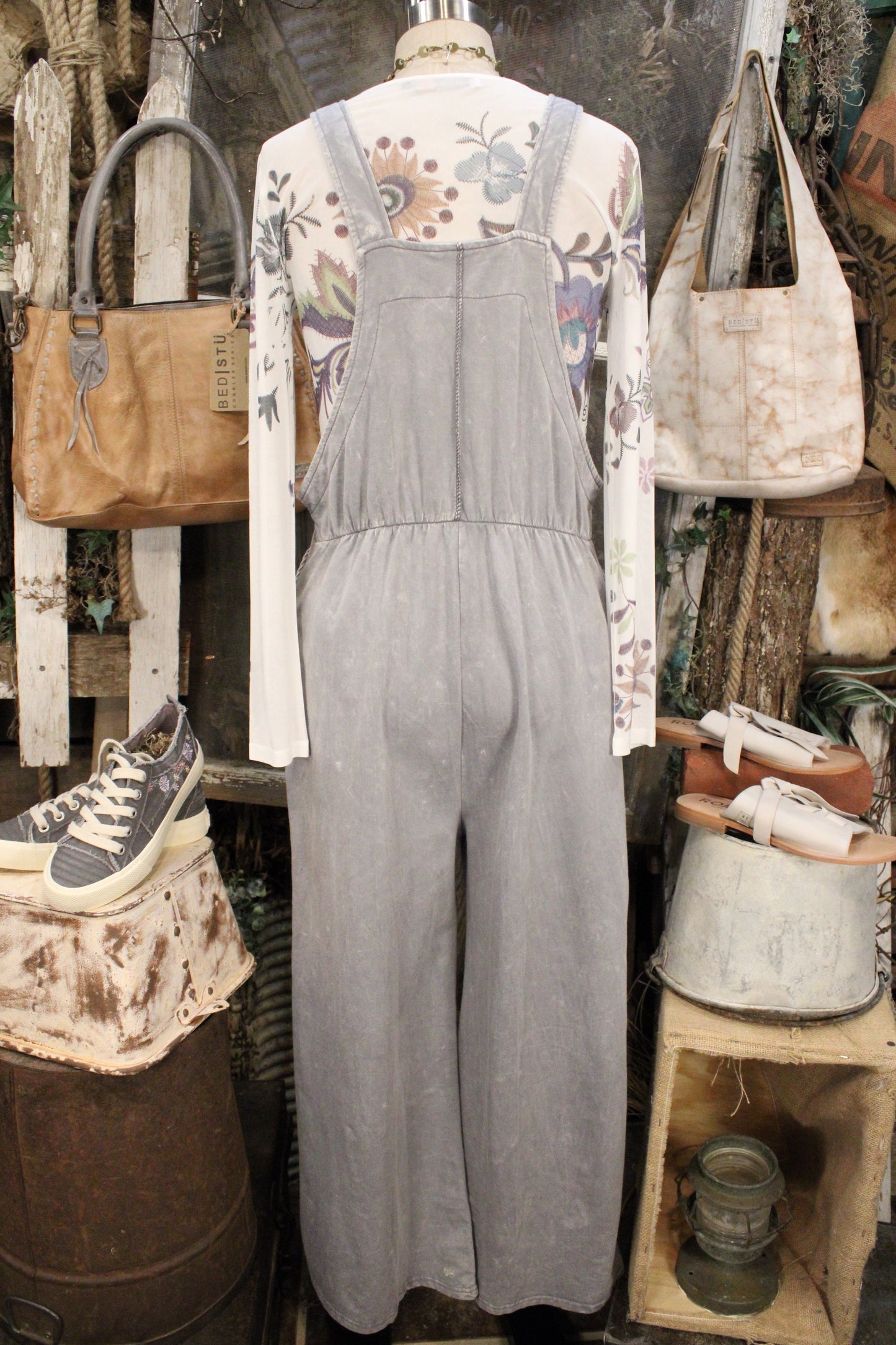 Cloud Nine Waffle Knit Overalls