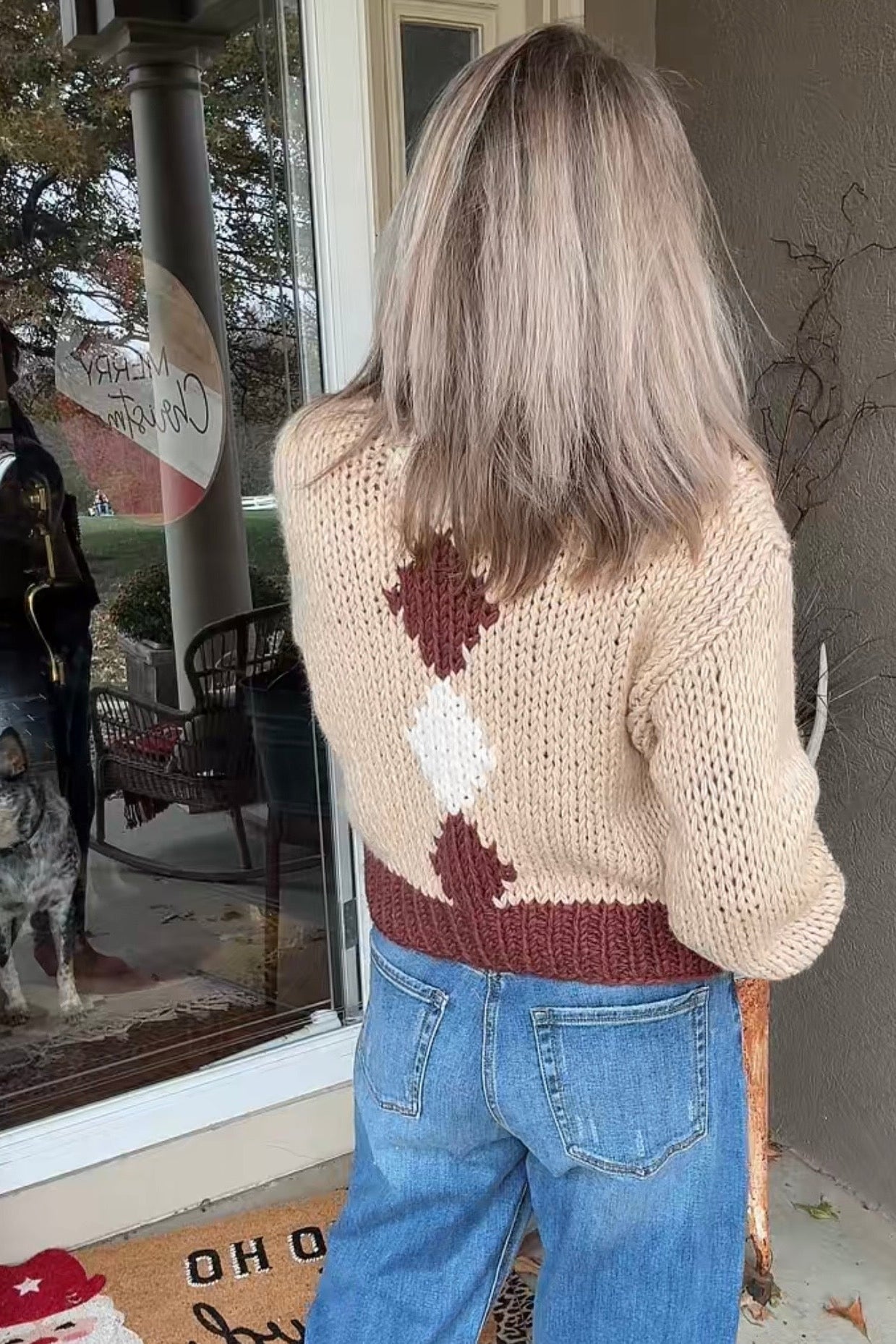Maple Rose Knit Cardigan