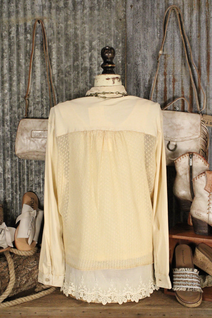 Heirloom Lace Latte Blouse