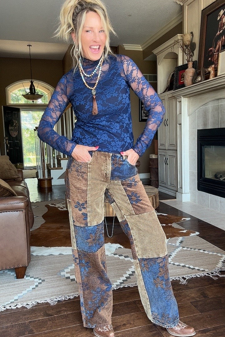 Rustic Bloom Jeans