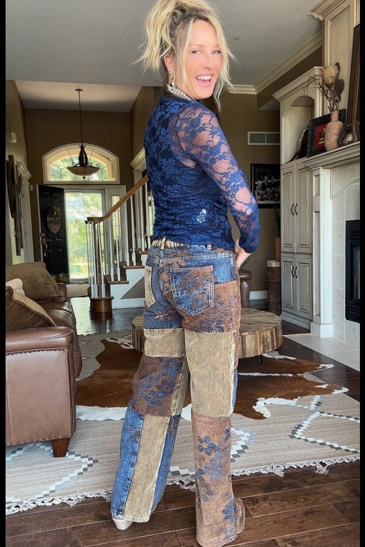 Rustic Bloom Jeans