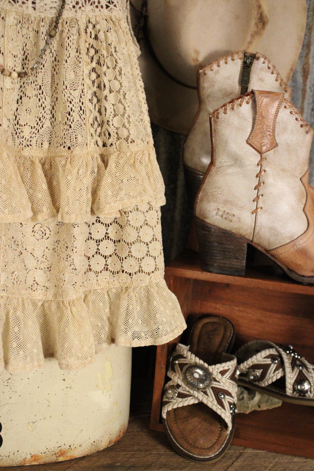 Heirloom Lace Ruffle Top