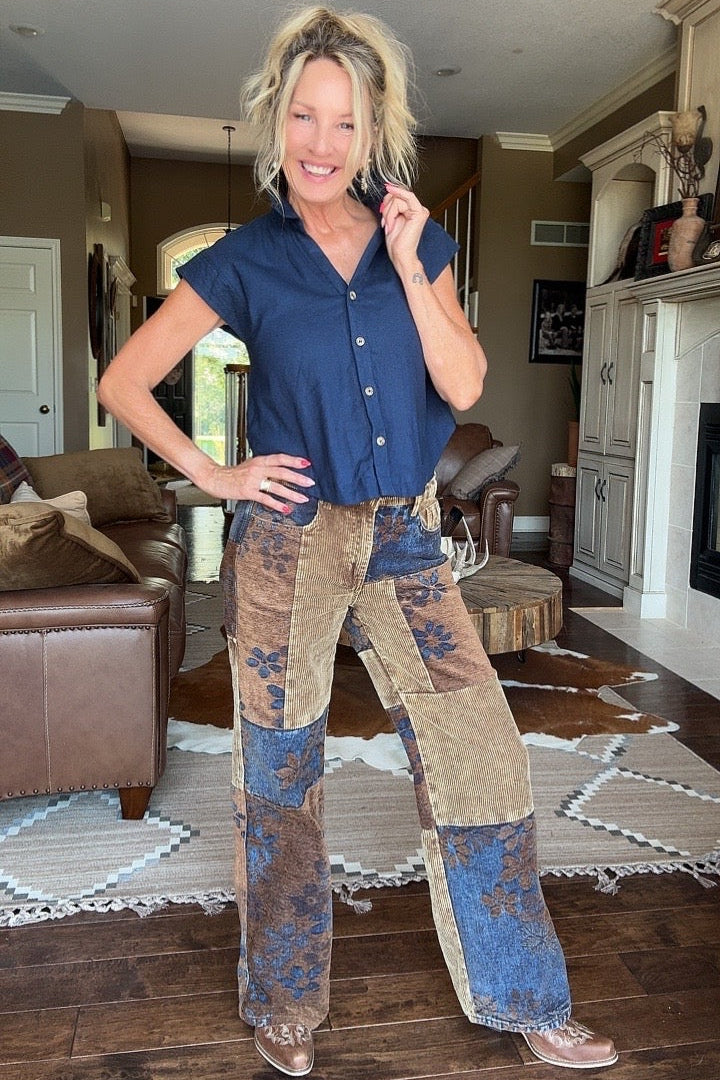 Rustic Bloom Jeans