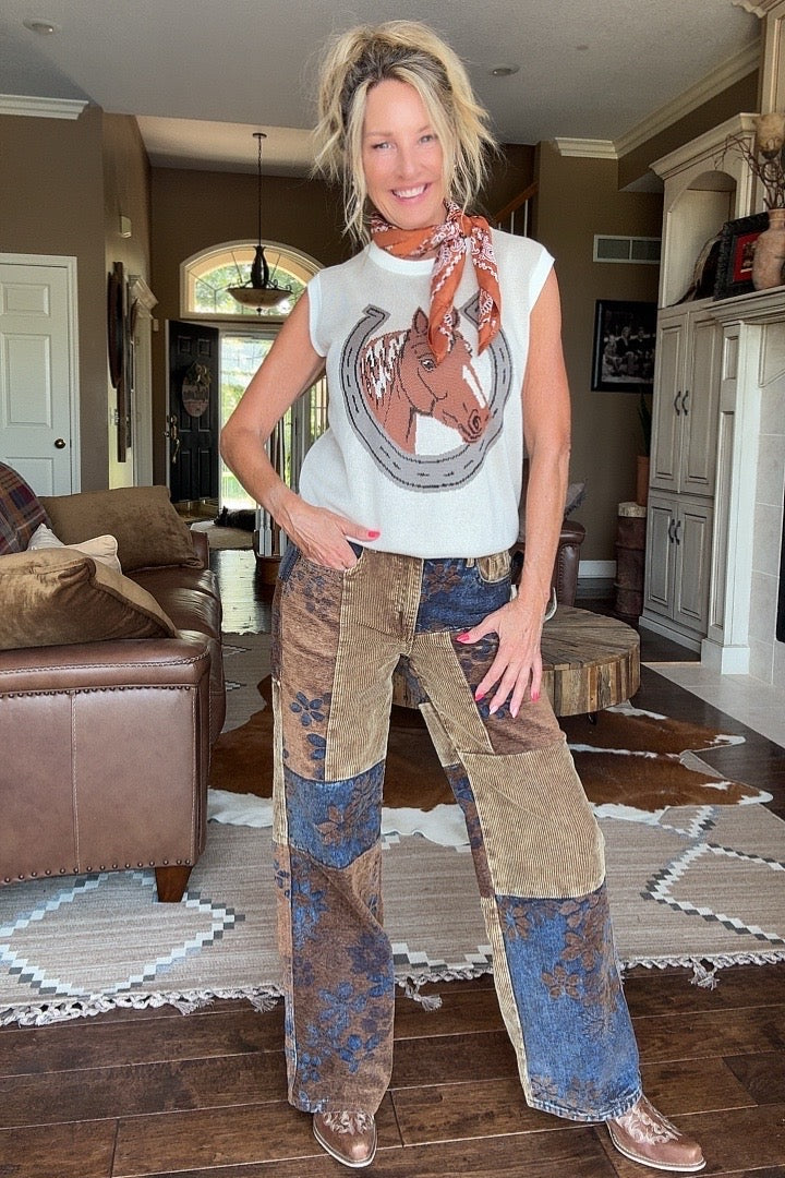 Rustic Bloom Jeans