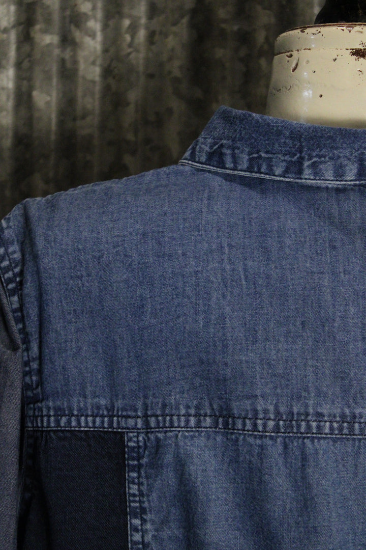 Sweetwater Ruffle Denim Blouse