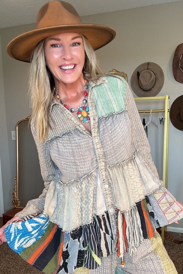Juniper Sand Blouse