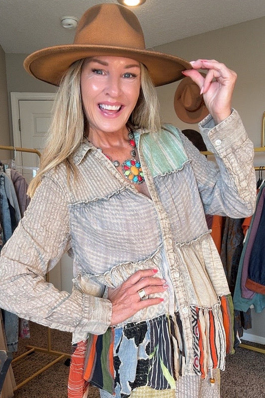Juniper Sand Blouse