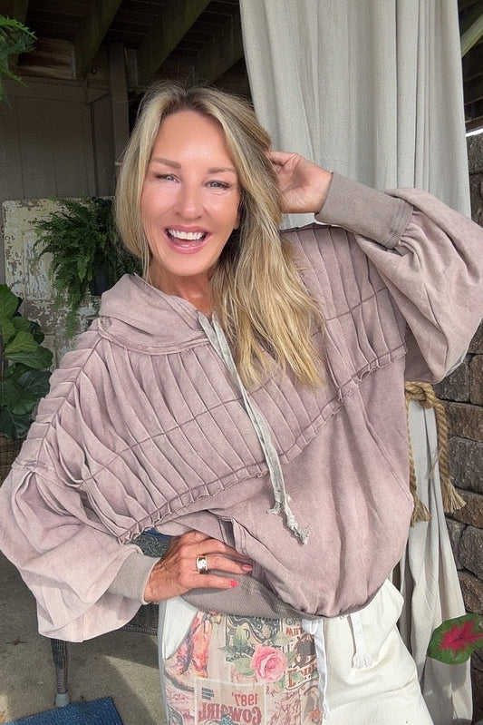 Mocha Cream Horizon Hoodie