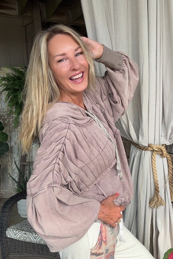 Mocha Cream Horizon Hoodie