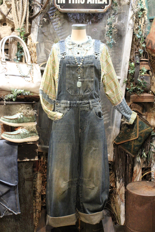 Dusty Denim Overalls