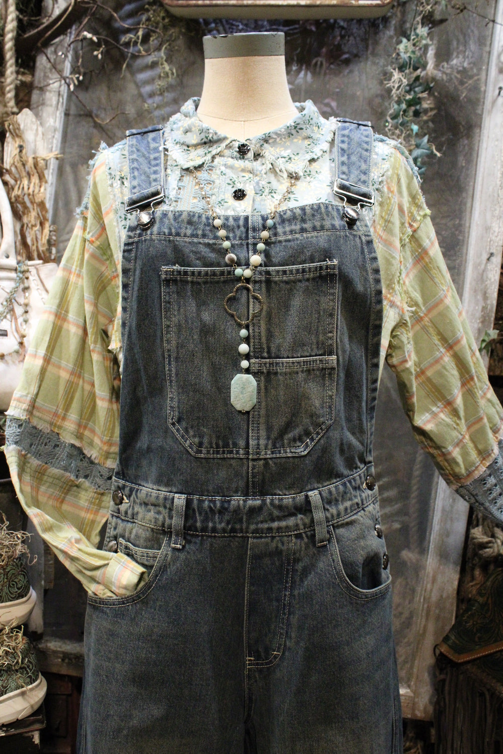 Dusty Denim Overalls