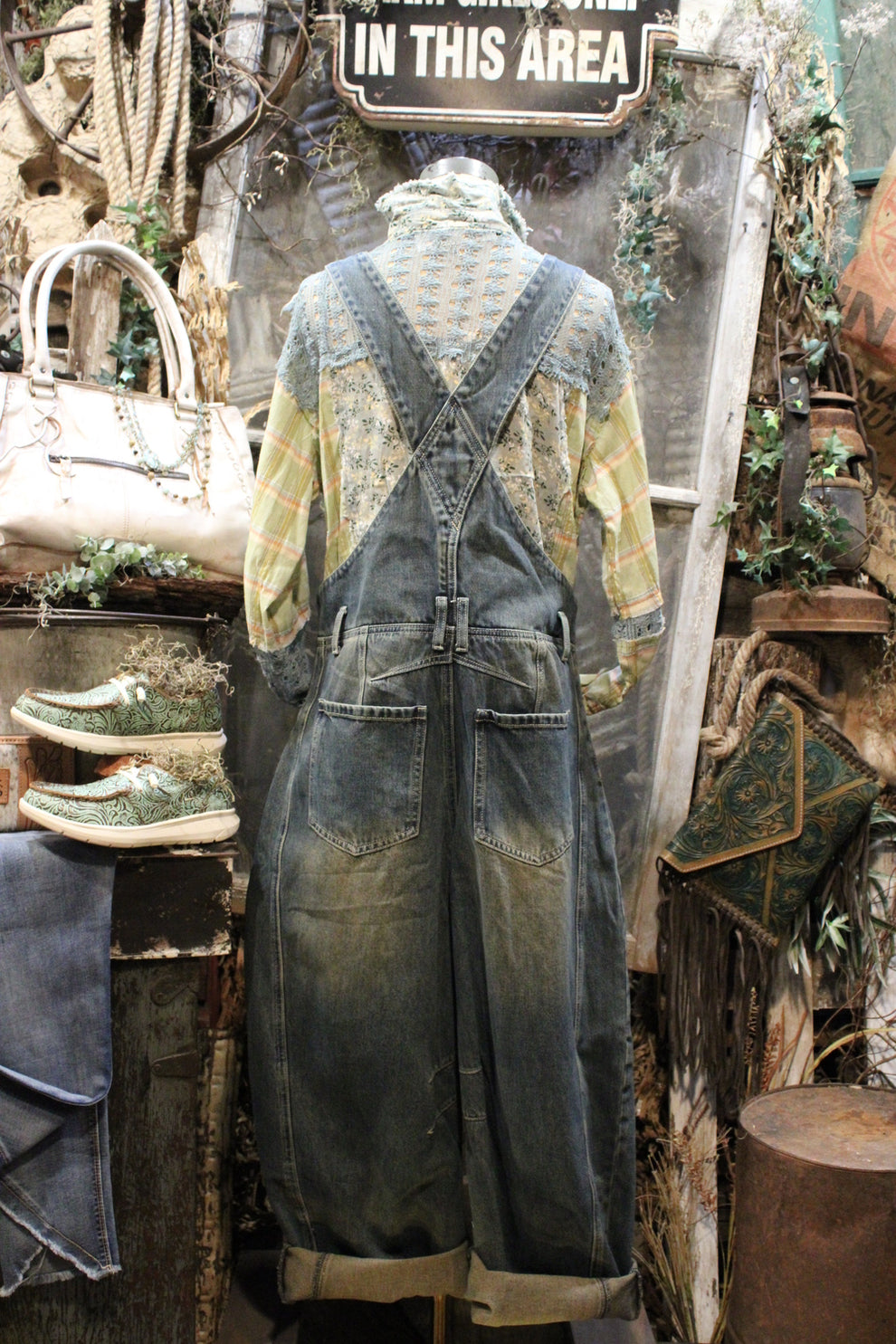 Rustic Overalls Dusty Denim Barrel Overalls – Farm Girls Fancy Frills