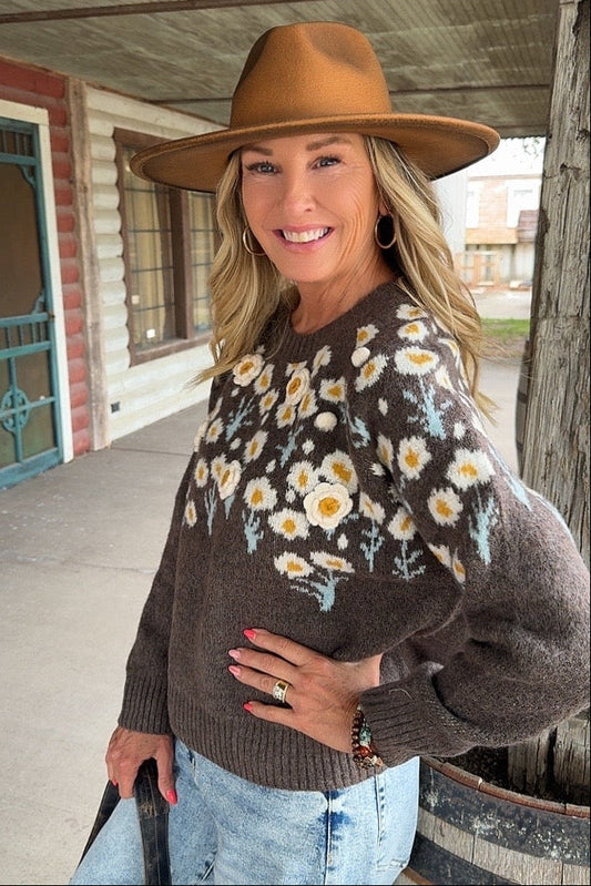 Daisy Daydream Knit Sweater