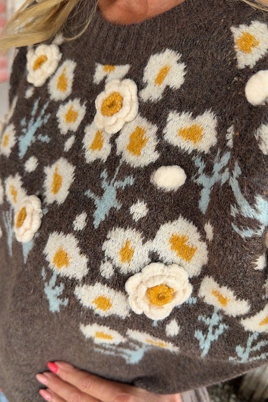Daisy Daydream Knit Sweater